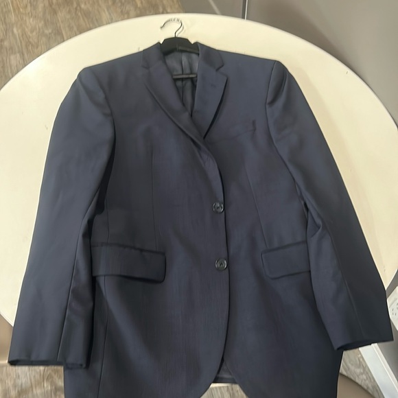 Joseph Abboud navy blue suit (pants included). - Picture 1 of 4